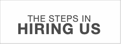 THE STEPS IN
HIRING US